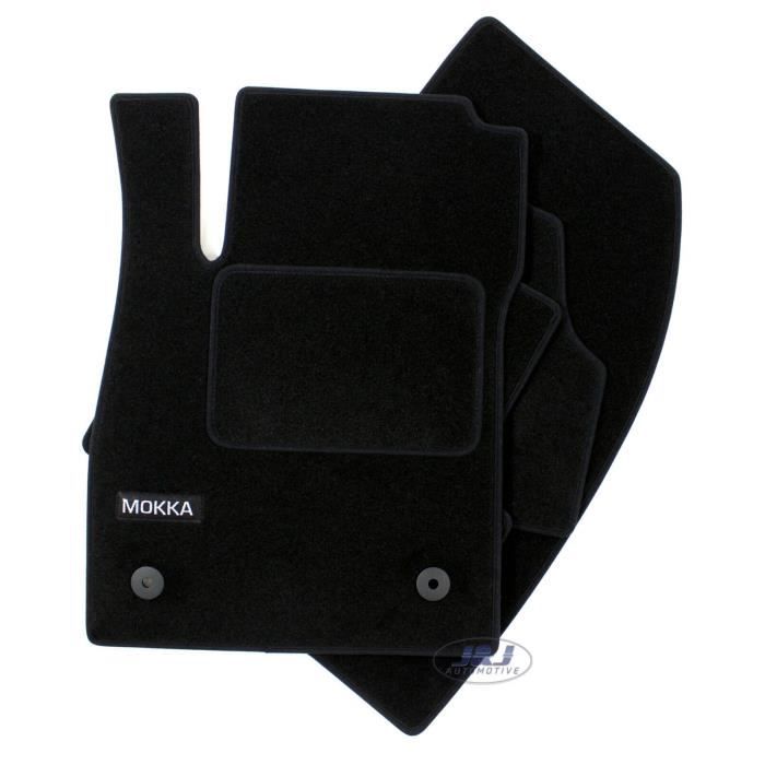 Tapis De Sol Velours - J&amp;J AUTOMOTIVE - Opel Mokka 2012-2020 - Antidérapant - Sur Mesure - Haute Qualité