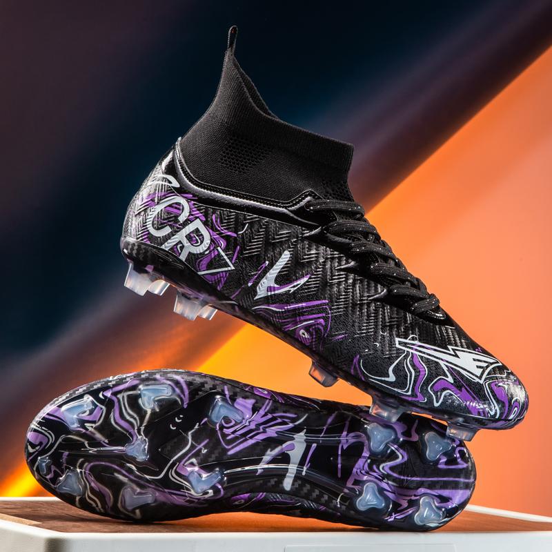 Nuove Scarpe da Calcio da Uomo Sneaker Ragazzo Comode Resistenti alla Società Top Qualità Scarpe da Calcio Tacchetti Lunghi Scarponcini da Calcio per Bambini