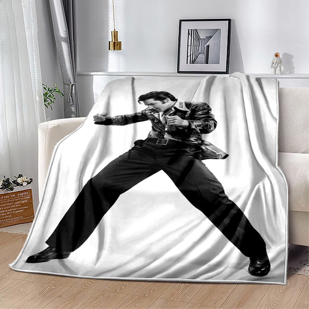 Elvis Presley Performance Blanket Warmthful Decor Great for Couch Office Chair Bedding for All Seasons Modern Birthday Christmas Gift Blanket