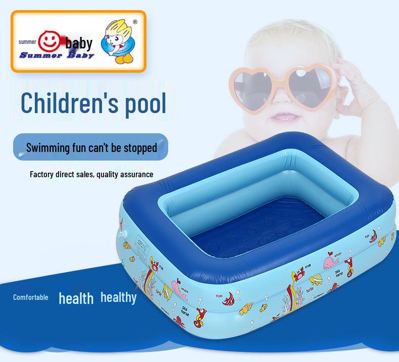Portable Inflatable Multifunctional Children's Pool with Ocean Balls