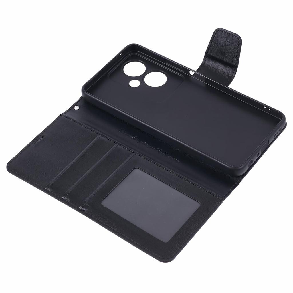 HANMAN Mill Series Phone Cover for Oppo A79 5G/A2 5G Case PU Leather Wallet Phone Stand Shell