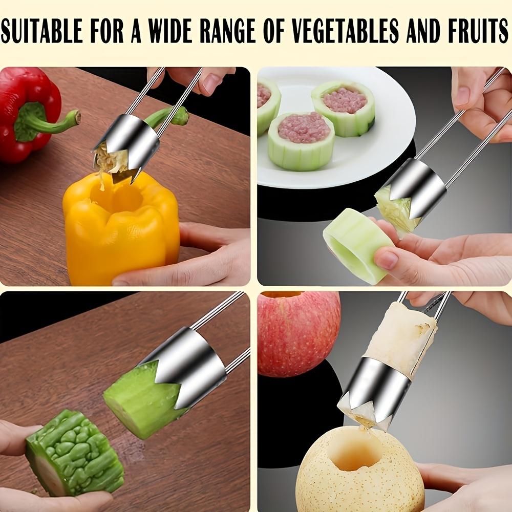 Portable Rust-Proof 304 Stainless Steel Core Remover For Pears And Apples Sharp Serrated Cutter Durable Hand Tool For Vegetables