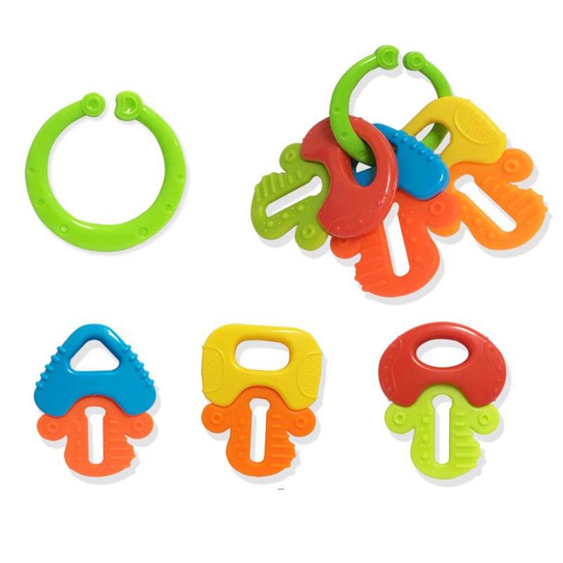 Eco-Friendly Baby Teether & Hand Rattle Toy for 0-12 Months