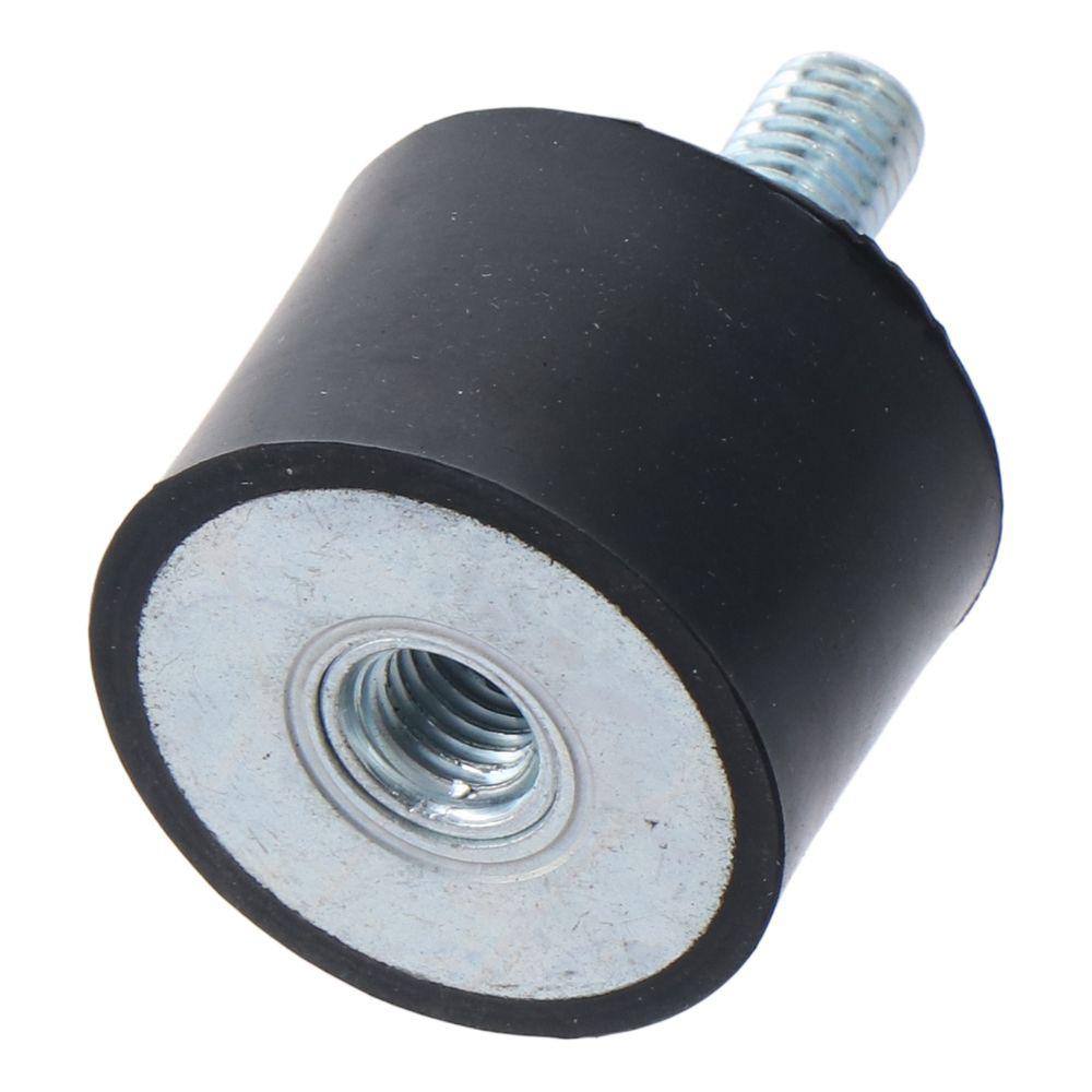 M6 M8 M10 Thread Vibration Isolators Black Cylindrical Shock Absorber Rubber Mounts  Water Pumps