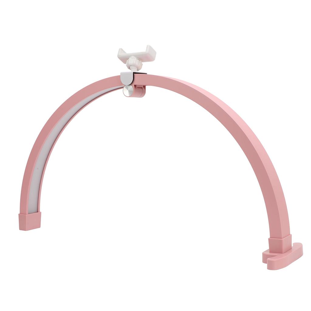 Half Moon Light for Nail 22 Inch 20W 1500LM 3200 to 5600K Foldable Half Moon Desk Lamp with Phone