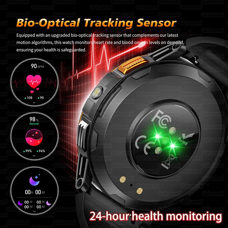 New GPS Outdoor Smartwatch 1.43'' AMOLED Display 100+ Sports Modes Voice Calling Smart Watch Men Military Grade Toughness Watch