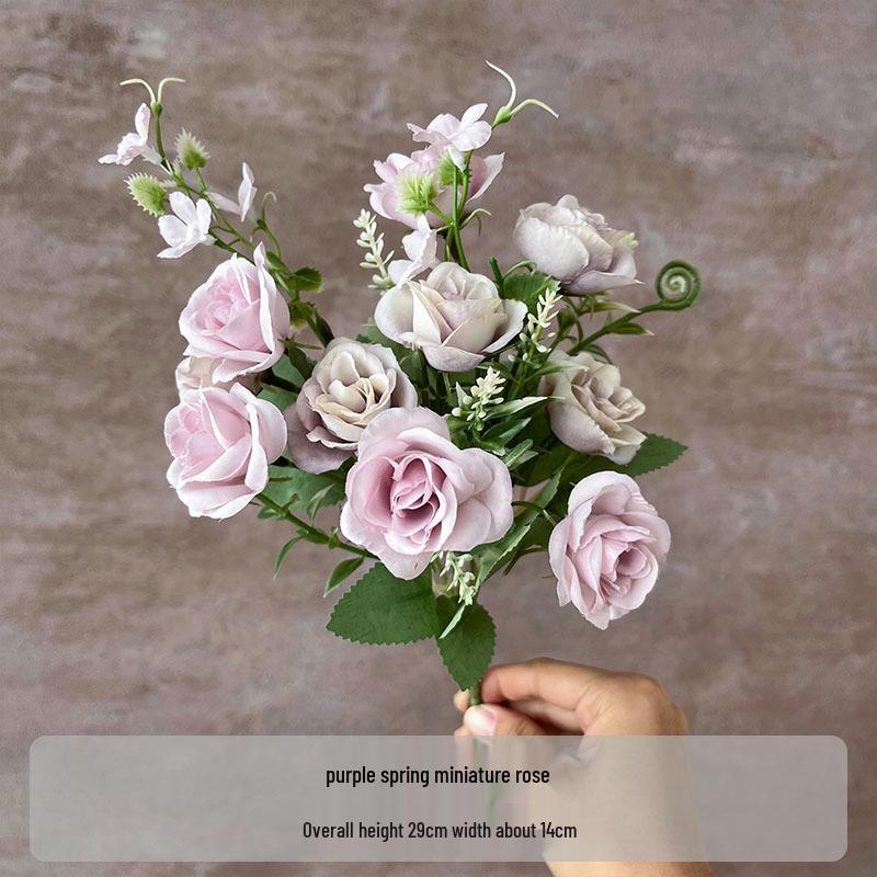 Flori Artificiale Seria Violet: Floral Decorativ Elegant pentru Casă, Nuntă, Cameră Model și Decor Moale.