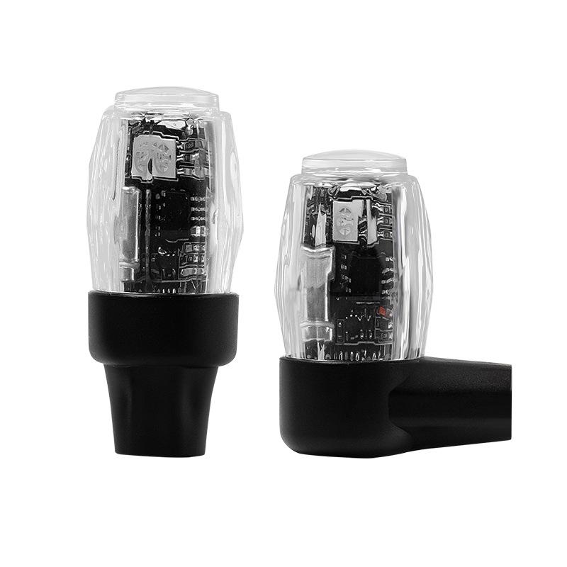 2/4Pcs Auto Shining Bike Moto Wheel Tire Tyre Light Hub Lamp Air Valve Stem Led Light With Cap Cover Car Styling Light