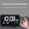 Modern LED Digital Alarm Clock Touch Activated Night Light Multicolor Bedroom Decoration Clocks For Home Office