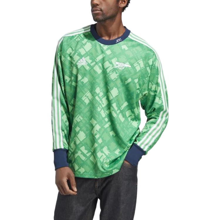 adidas Sweatshirts Men's Green Crew Neck Moderate Regular HT7193