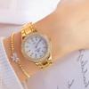 Brand New Ladies Wrist Watches Dress Gold Watch Women Crystal Diamond Watches Stainless Steel Clock Women 2023