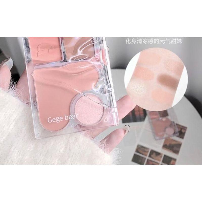 Gege Bear - 6 Shade Eyeshadow Palette - #01 Apricot Mood