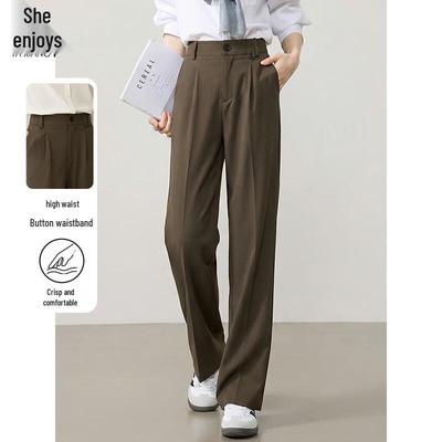Women's Commuter Straight-Leg Casual Suit Pants