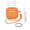 For AirPods 4 Earphone Silicone Case Set with Anti-Lost Keychain, Strap, Ear Tips, Cleaning Pen