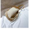 Women Simple Fashion Mini Woven Crossbody Shoulder Handbag Casual Daily Small Square Bag