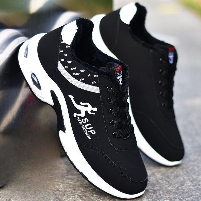 Sports Shoes Men's Leather Surface Waterproof Oversized Casual Shoes Men's Shoes Casual Trend Men's Work Shoes