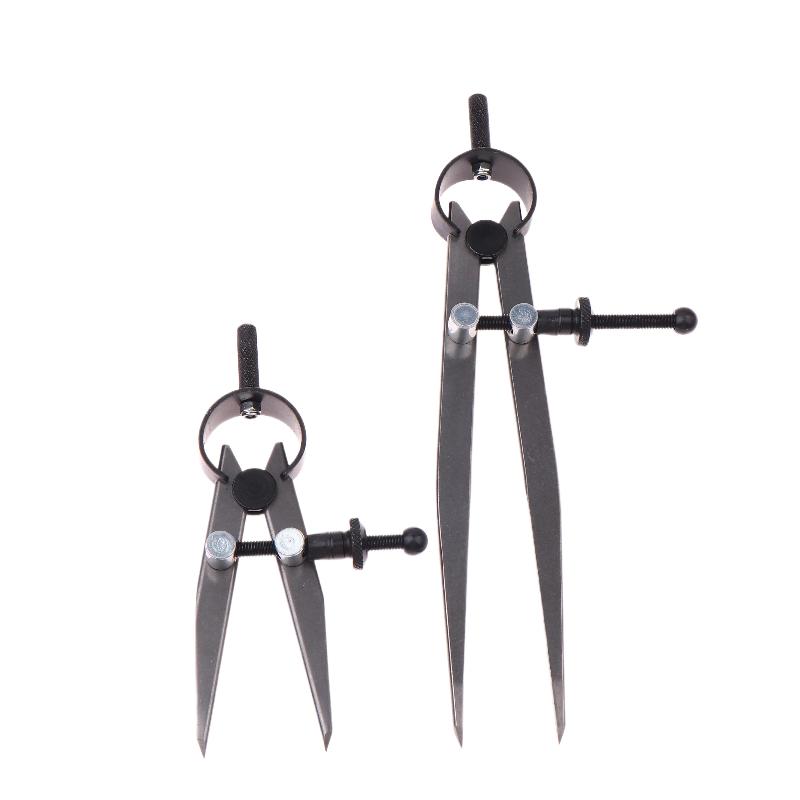 75-150mm Carbon Steel Leather Adjustable Compasses Gauge Leathercraft Line Marking Gauge Wing Divider Rotating Scratch Gauge