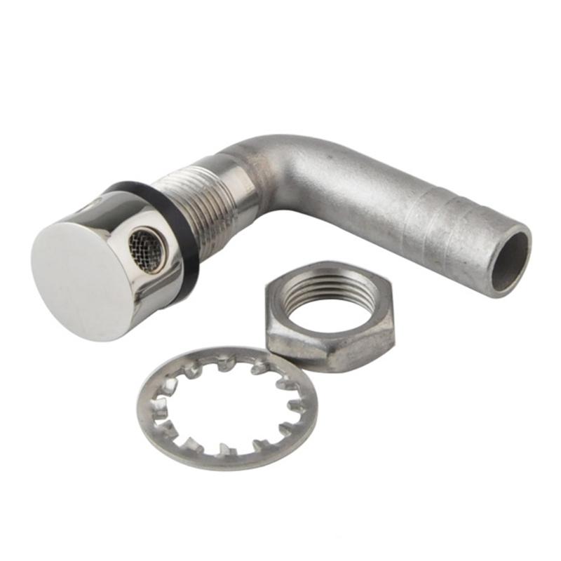 Marine Grade Boat Gas Tanks Vent Fuel Tanks Breather Vent for 5/8in Hose Boat Flush Mount Thru-Hull Fuel Gas Tanks Vent