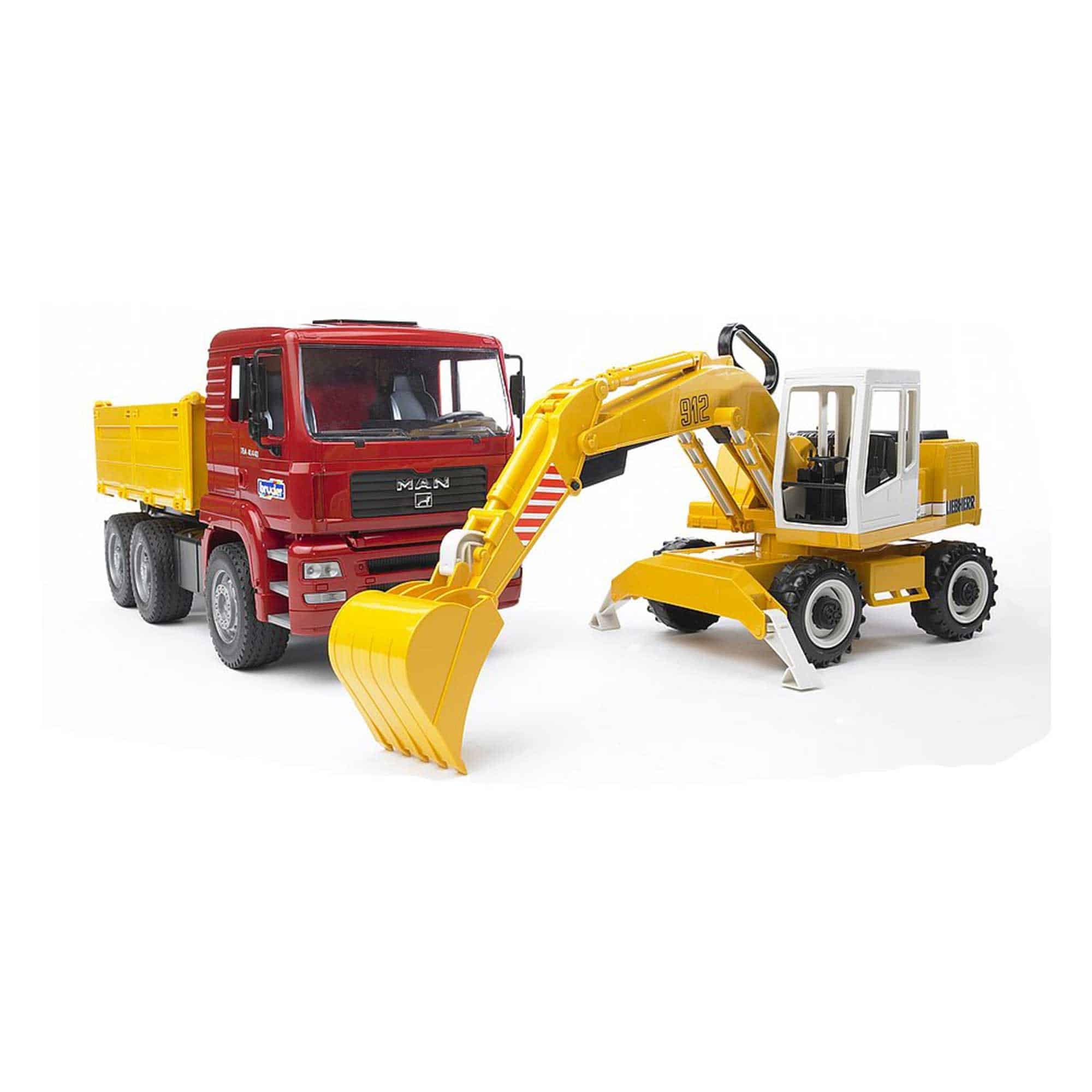 

Bruder MAN Truck LH Excavator BR02751 &