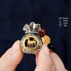 Twelve Zodiac Rotating Lucky Bag Pendant: Golden Blessings Key Chain