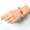 Love Fulfillment and Good Luck Bracelet Inca and Quartz Natural Stone Bracelet Good Luck with Business and Luck Improvement Heart Chakra Doubles