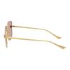 Versace Temple Logo Metal Square Sunglasses Women's Gold 65976351 VE228210025-Gold 59/15/140-h.51