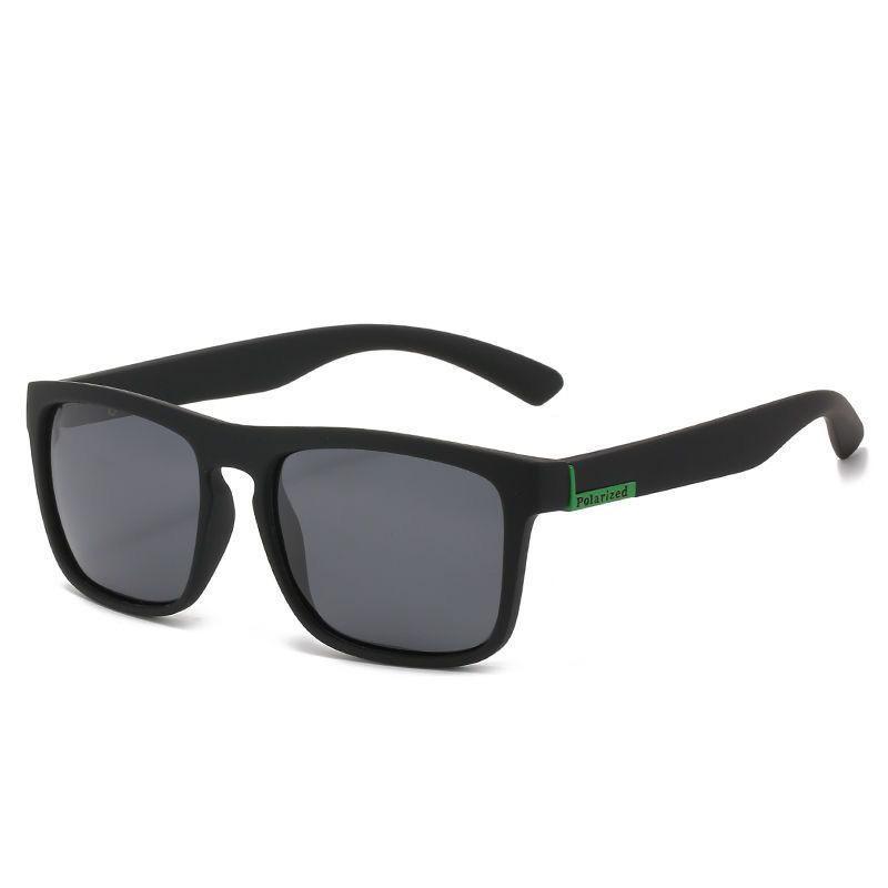 High Quality Real Film Square Polarized Sunglasses Men'S Sports Cycling Retro Sunglasses Tide