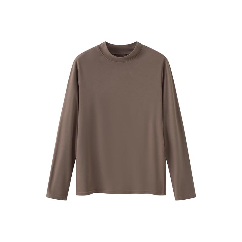 

Yiershuang Men s Thickened Thermal Mock Neck Top with Silk Blend 2XL