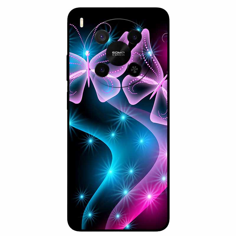 Für ZTE Blade V70 Max / Nubia V70 Max Marmor-Bemaltes Weiches TPU-Silikon-Rückseitenabdeckung Case Für Blade V70 Max Fusion Black Case V70Max