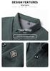Men's Two-Piece Base Layer Long Sleeve Polo Shirt - Thickened Knit with Velvet, Wool Lapel, Casual Style for Middle-Aged.
