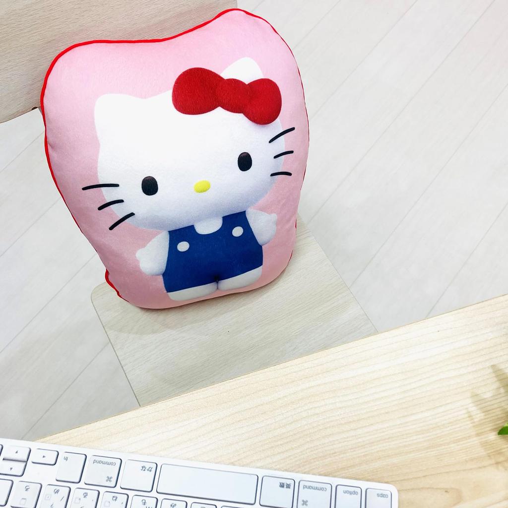 MORIPiLO Sanrio Characters Hello Kitty Body Pillow Micro Fabric Plush Toy Nap Pillow 30x40x10cm Pink by Morishita Makura (Die-Cut Cushion)
