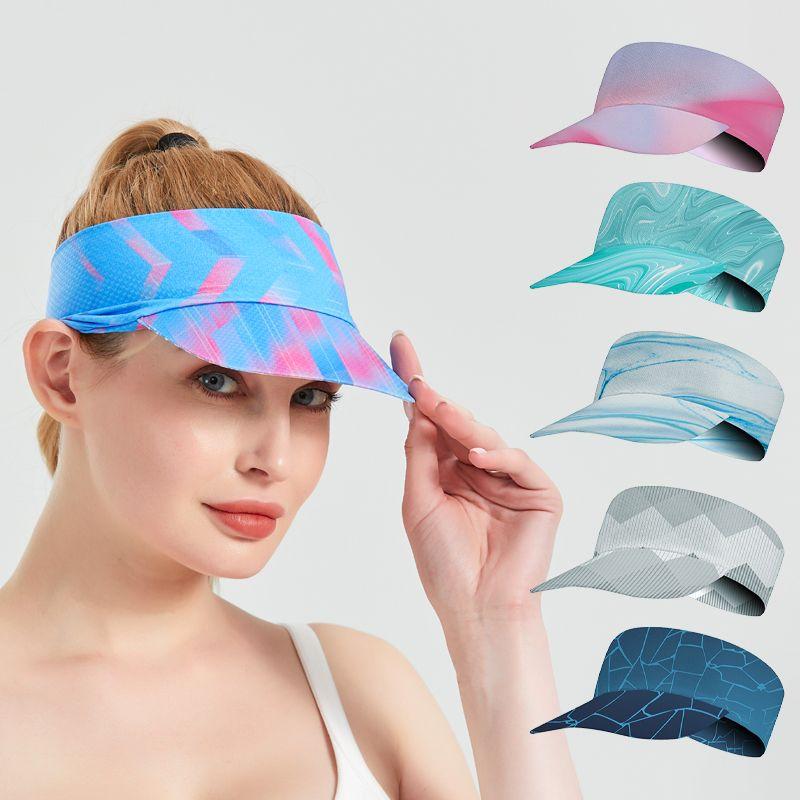 Outdoor Sun Hat Topless Hat Running Sports Sun Protection Marathon Quick-Drying Hat Men's and Women's Folding Tennis Cap Duck Tongue
