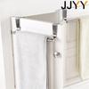 Stainless Steel Over Door Towel Rack Bathroom Kitchen Cabinet Shelf Hanger Storage Organizer