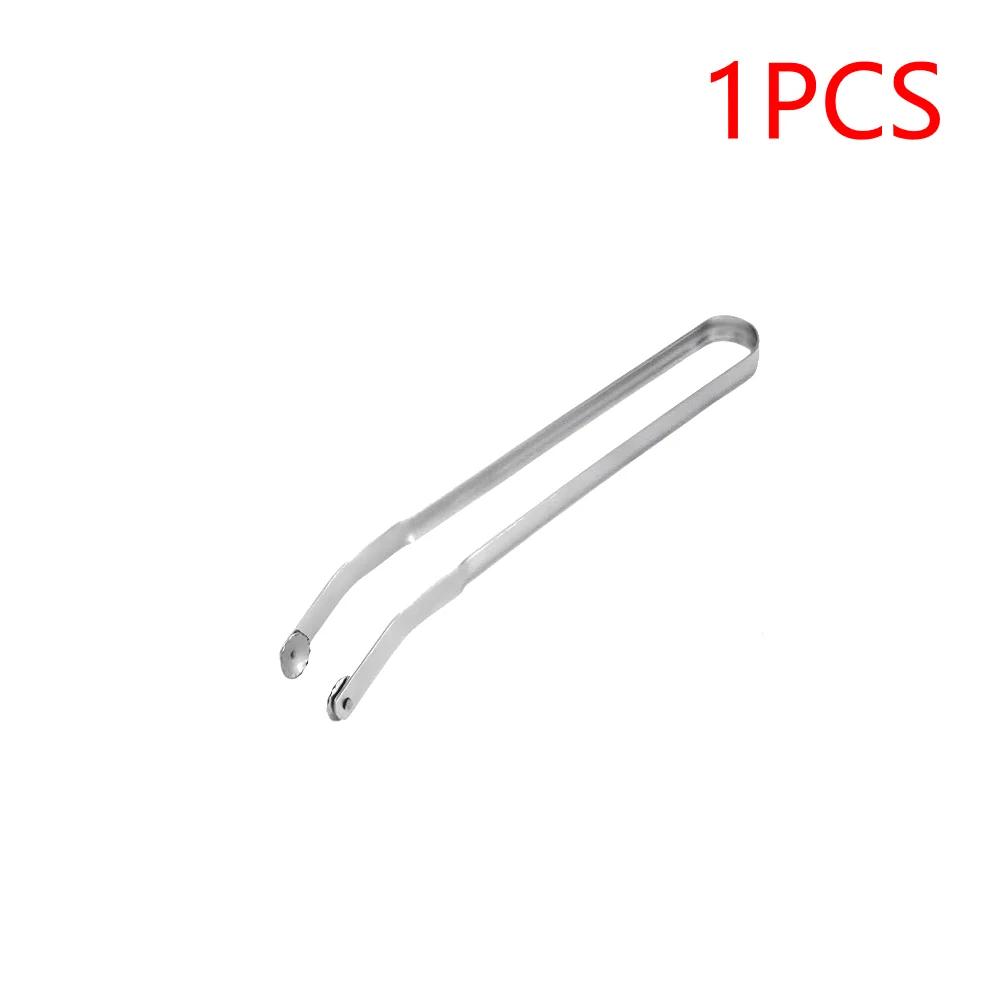 Portable BBQ Sausage Turning Tongs Kitchen Stainless Steel Locking Cooking Non-Slip Food Grill Tongs Long Handle Tongs Flip Tool