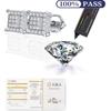 Certified D VVS1 Moissanite Stud Earrings 925 Sterling Silver Mens Jewelry
