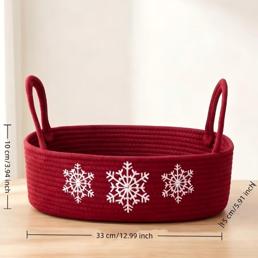Oval Snacks Storage Organizer Portable Toilet Paper Basket  Bedroom Decor