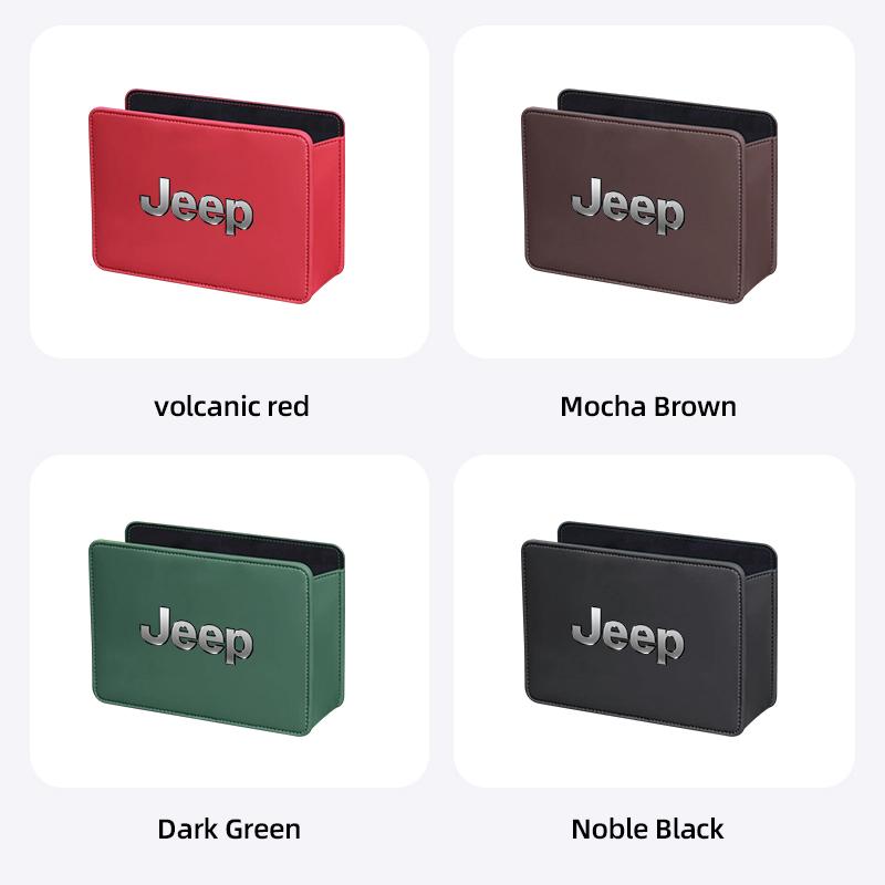 Jeep Autó Bőr Szemetes Autó Ajtó Ülés Hátsó Tároló Doboz Kiegészítők Jeep Grand Cherokee Wrangler JK Gladiator Comp-hoz