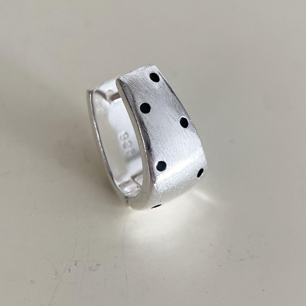 925 Sterling Silver Vintage Earrings For Women Trendy Simple Dots Earring Jewelry Prevent Allergy Party Accessories Gift