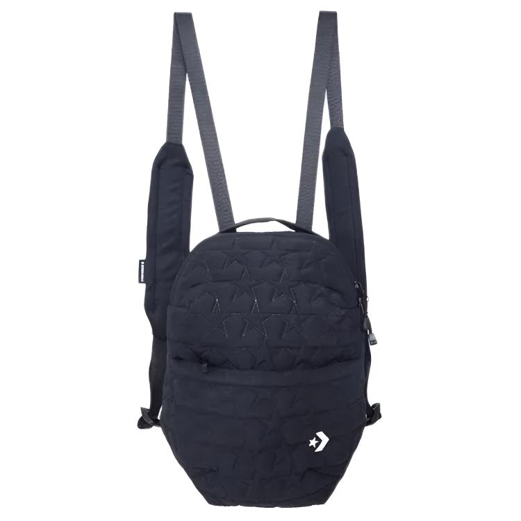 Converse Minimalist Star Brand Logo Design Polyester Backpack Regular Mini Unisex backpack Black UA5891-023 Black