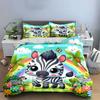 Whimsical Zebra Paradise. Bedding Sets Duvet Covers Pillowcases(1* Duvet Cover 2* Pillowcases Without Duvet Insert)