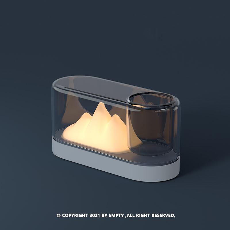 Plant Lamp | Mountain  Night Light  Desktop Plant Lamp Mini Potted Storage Ambience Light Dimmable
