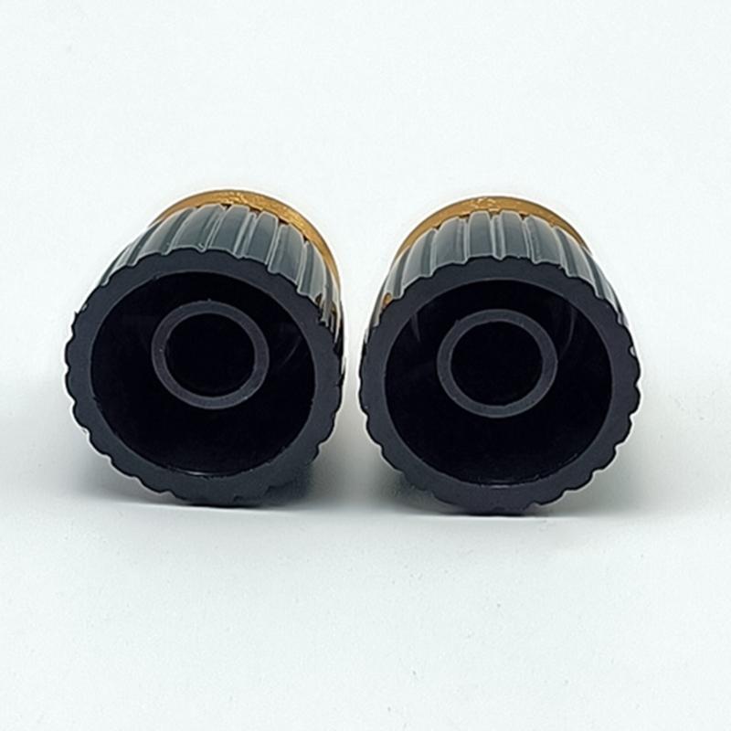 2Pieces Aluminum Reinforced Guitar Volumes Knobs High Accuracy Control Smooth Rotation Suitable for Live Performances