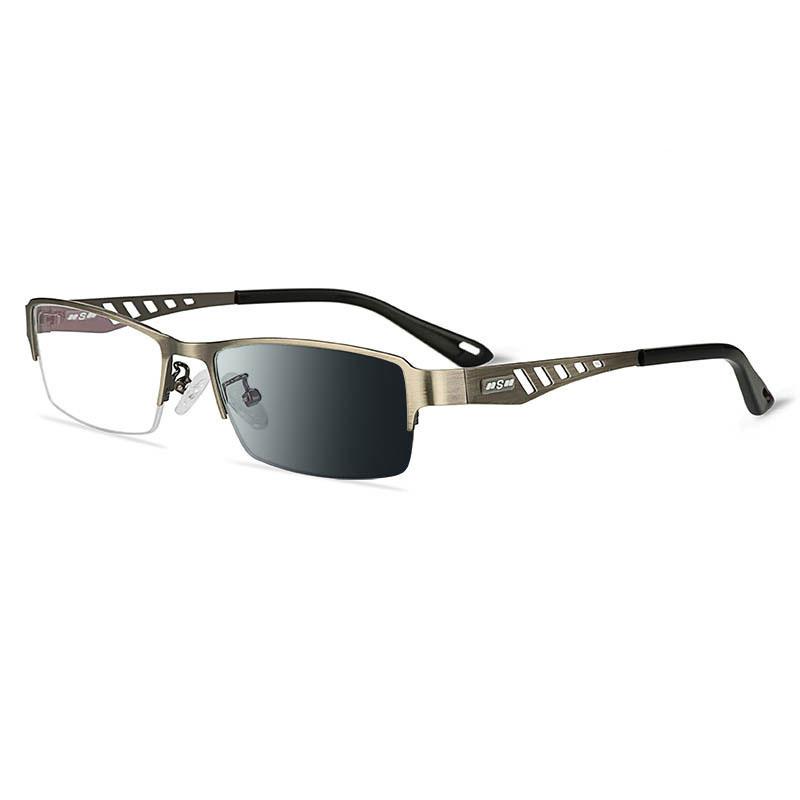 Metal Photochromic Men Women Half Frame Reading Glasses Single Focus Presbyopic Glasse Prescription Glasses Optical Glasses