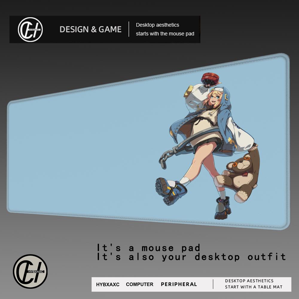 Игровой коврик для мыши Guilty Gear Bridget Игровой коврик для мыши Аксессуары для геймеров и ПК Коврик для стола Коврик для клавиатуры Защита стола Коврики для мыши HYBXAXC 800x400x2mm
