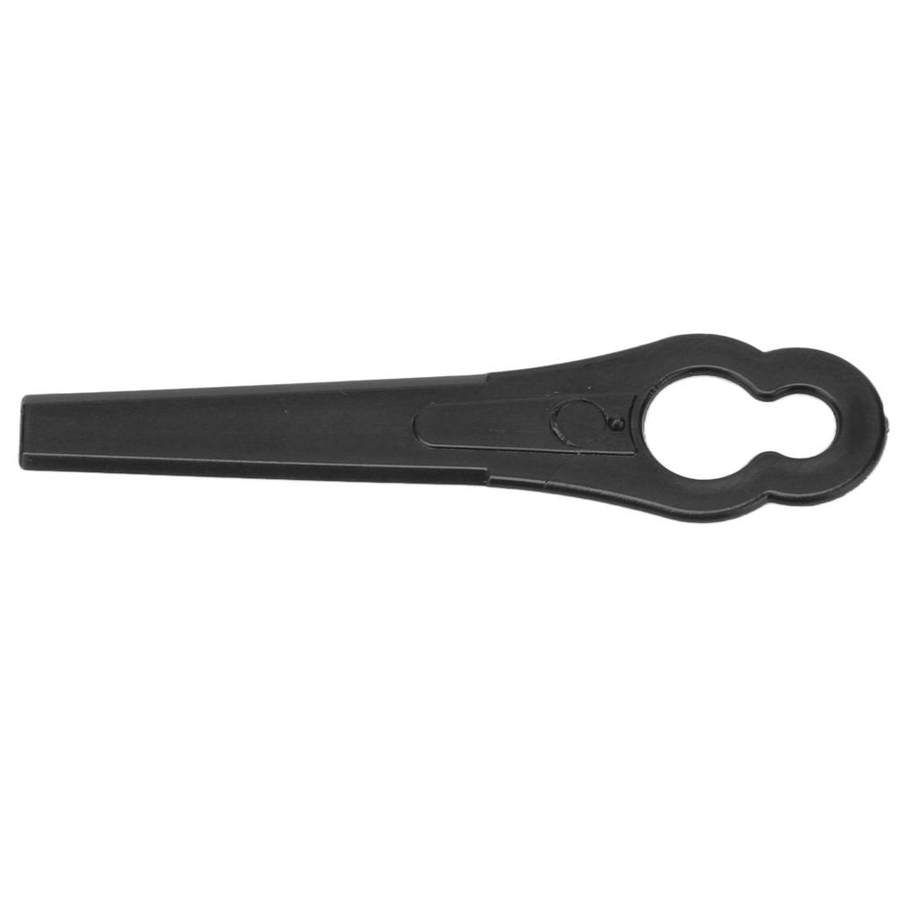 100Pcs Trimmer Plastic Blade Replacement for Garden Lawn Mower 80mm Length 11x7mm Hole Diameter