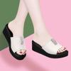 Slippers for Women Wearing Fashionable Sandals for Summer New Thick Soled Non Slip One-piece Slippers for Women