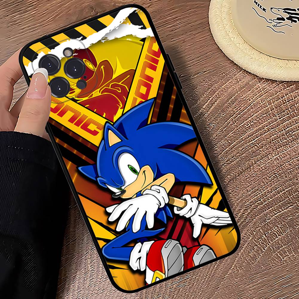 Anime S-Sonic H-HedgehogES Phone Case For IPhone 16 17 Air 15 14 13 12 11 Pro Max 16E Plus Fundas