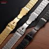 Cinturino Orologio Acciaio Inossidabile 20mm 22mm Braccialetto Orologio con Fibbia Pieghevole in Metallo per Omega Business Cinturino di Ricambio a Rilascio Rapido