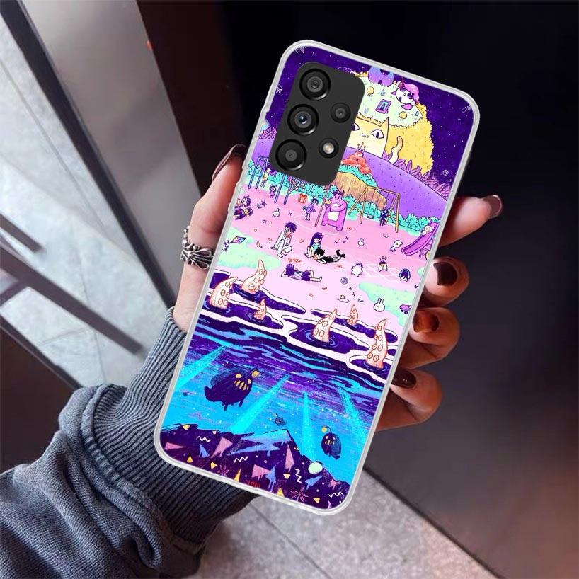 

Game O-Omori Cartoon Phone Case For Samsung Galaxy A12 A52S A42 A32 A22 A51 A50 Note 20 Ultra 10 S10 Plus A71 A70 A31 A30 A10S G Samsung A02S