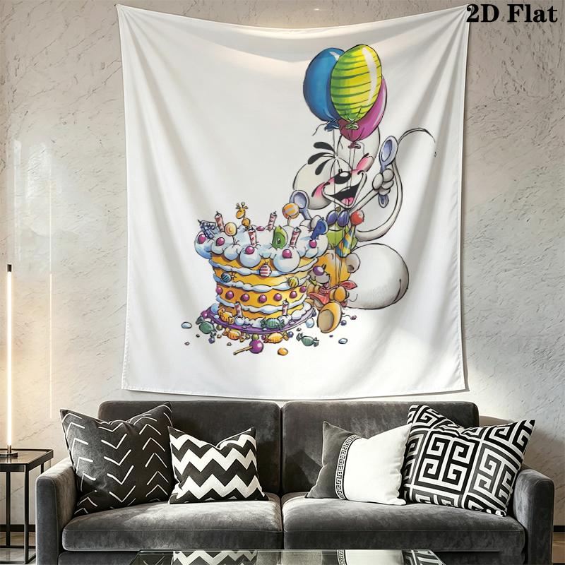 diddl Wall Tapestry Aesthetic Wall Hanging Printed Fabric Blanket Decorative Tapestries for Bedroom Living Room Home Decor